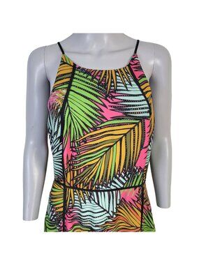 Greylin Colorful Tropical Midi Dress Women Medium Asymmetrical New Formal Summer